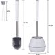 thumbnail image 2 of Toilet Brush, Toilet Brush And Holder Set,stainless Steel Handle Hidden Tweezers,hygienic Modern Silicon Toilet Brush,round Shape, 2 of 4