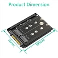 thumbnail image 4 of 2X SSD NVME M.2 2 en 1 y SSD B Key/ Key A SFF-8639 U.2 con Soporte de : Conserva el SSD MSATA Como Unidad de 7 mm y 2,5 Pulgadas, 4 of 5