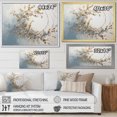 thumbnail image 4 of Designart "Wreathed In Blue And Gold Botanical Melody IV" Wreath Wall Decor, 4 of 7