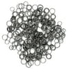 DIY Metal 4mm, 6mm, and 8mm Split Rings Set, 240 Piece, Gunmetal (Black/Gray) Finish