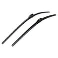 thumbnail image 2 of TRQ Silicone Coated Water Repellent Wiper Blades, 24in and 28in Automotive Windshield Wipers (Set of 2), 2 of 8