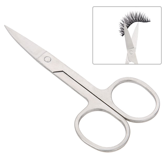 Tijeras Fugacal para Pestañas Recortador de Barba Profesional Color Plata