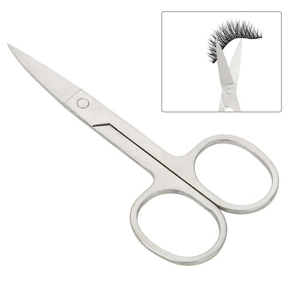 Tijeras Fugacal para Pestañas Recortador de Barba Profesional Color Plata