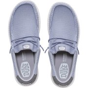 HEYDUDE Men Wally Mesh Lace-Up Moccasins Grey, 11
