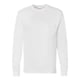 thumbnail image 1 of Hanes TAGLESS 6.1 Manga larga con bolsillo 5596, Blanco, L hanes 5596, 1 of 1