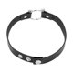 thumbnail image 4 of Gargantilla ajustable de cuero de PU, gargantilla gótica punk, accesorio de disfraz de Halloween para mujeres y niñas, negro, 4 of 5