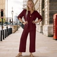 thumbnail image 2 of Mercatoo Cotton Linen Sets for Girls 2 Piece Button Blouse 𝐃ressy Tops and Wide Leg Pants Summer Shirts Teens Casual Beach Clothes, 2 of 9