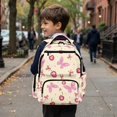 thumbnail image 4 of Aplkyhs Backpack for Age 9-18 Sweet Plaid 17 Inch School Bag Large Capacity Breathable Bookbag for Girls Teens Cherry Butterfly, 4 of 7