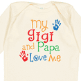 thumbnail image 4 of Inktastic Gigi and Papa Love Me Grandkids Boys or Girls Long Sleeve Baby Bodysuit, 4 of 5