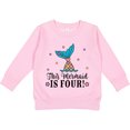 thumbnail image 2 of Inktastic 4th Birthday Mermaid Tail Girls Toddler Sweatshirt, 2 of 4