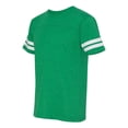 thumbnail image 2 of Adult Men Football Fine Jersey Tee Color Vintage Green/ White Small Size, 2 of 4