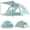 Green, variant on Large Pop-up Beach Tent & Cabana (4-5 Person), Premium UPF 50+ Sun Shelter with Double Silver-Coated Fabric, Instant Easy-Setup Portable Canopy for Family Beach Days, Camping & Outdoor Events, Lightw