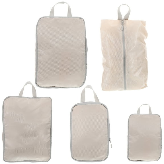 5pcs Travel Packing Cubes With Compression Multi Functional Luggage Organizers For Clothes Shoes Toiletries Travel Essentials For Men And Women