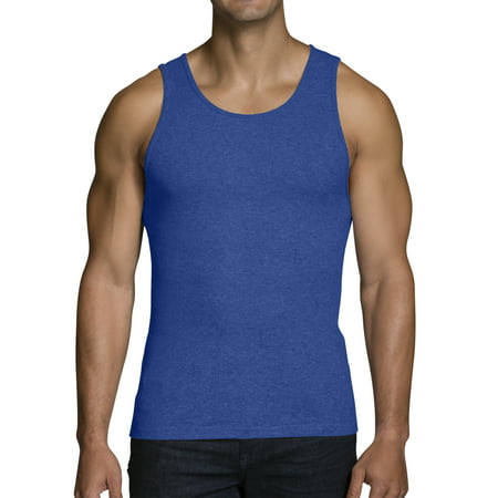 Fruit of the Loom Big Men's Dual Defense Assorted A-Shirts, Extended Sizes, 4 (Best Men's Tank Top Undershirt)