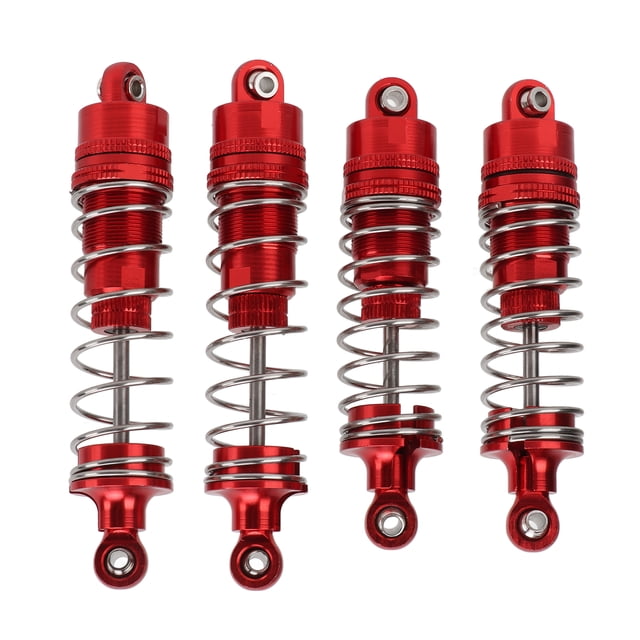 4 amortiguadores metálicos para WLtoys 104001 1/10 RC, accesorios de actualización, color rojo