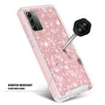 thumbnail image 5 of Nagebee Case for Samsung Galaxy Note 20 5G, Full-Body with Front PC Frame Shockproof Protective Bumper Cover, Impact Resist Durable Phone Case (Pink Glitter), 5 of 5