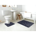 thumbnail image 4 of Yiaed Copper-Gold Gloss Outline Cherry Print Bathroom Mat Set 2 Pieces Mat Anti-Skid Pad Ultra Soft and Absorbent Bathroom Bath Mat Contour Bath Rugs for Toilet Base, 4 of 6