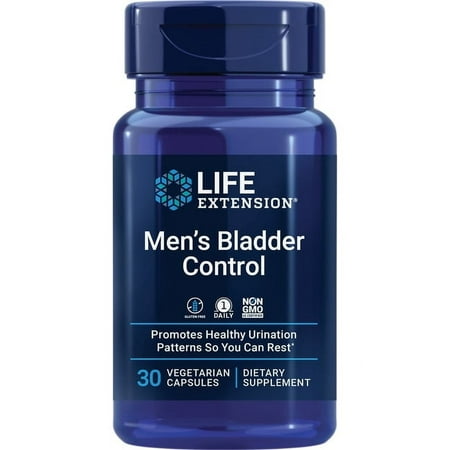 Life Extension Men's Bladder Support - Prostate & Bladder Health Supplement - For Support Urination & Sleep Patterns with Melatonin, Beta Sitosterol - Non-GMO, Gluten-Free, Vegetarian - 30 Capsules