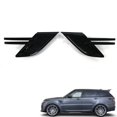 thumbnail image 5 of Decoración de la cubierta de ventilación lateral del automóvil, moldura de entrada de aire del capó del ala lateral para Range Sport, color negro, 5 of 5