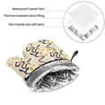 thumbnail image 6 of Daiia Snake And Floral Pattern Oven Mitts and Pot Holders 4 pcs Set,High Heat Resistant 500 Degree Extra Thicken Long Kitchen Cotton Oven Glove, 6 of 6