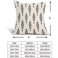 thumbnail image 6 of Boho Pillow Covers 16x16 Inch Black and White Geometric Throw Pillow Covers Farmhouse Bohemian Decorative Pillowcase Outdoor Linen Square Cushion Cover for Couch Sofa Bedroom Decor (Pack of 2), 6 of 6