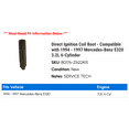 thumbnail image 2 of Direct Ignition Coil Boot - Compatible with 1994 - 1997 Mercedes-Benz E320 3.2L 6-Cylinder 1995 1996, 2 of 2