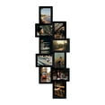 thumbnail image 4 of 8-Unit Wall Hanging Family Collage Picture Frame - Black Gallery Style - 33 x 15 inches, 4 of 6