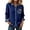 Blue, variant on Womens Shirts Lapel Color Block Long Sleeve Button Down Blouse Stylish Dressy Casual Summer Shirts