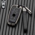 thumbnail image 1 of Car Key Fob Cover Case Protector Zinc Alloy Leather Car Smart Remote Key Fob Case Cover For BMW 1 3 4 5 7 Series, 1 of 6