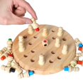thumbnail image 4 of Juego de combinaciones de ajedrez con memoria Gothink Wooden para niños con dados, 4 of 9