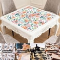 thumbnail image 6 of Floral Rubber Table Mat 31.5x31.5 Inches for Adult Game Night Primary Use for Mahjong Tiles Secondary Use for Cards and Boards, 6 of 7