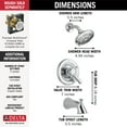 thumbnail image 6 of Delta Faucet Lahara® Monitor® 17 Series Tub & Shower Trim, 6 of 8