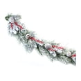 thumbnail image 3 of Melrose 6' x 8" Flocked Pine with Berry Artificial Christmas Garland, Unlit, 3 of 3