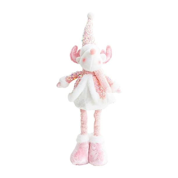 Muñeco de peluche navideño, adorno creativo, figura de peluche, muñeco de Navidad relleno para Reno telescópico