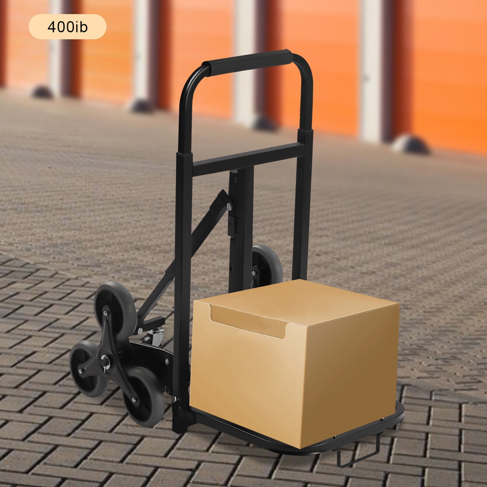 Heavy Duty Stair Climbing Cart Folding Hand Truck Dolly w/ Wheels 551lb Capacity