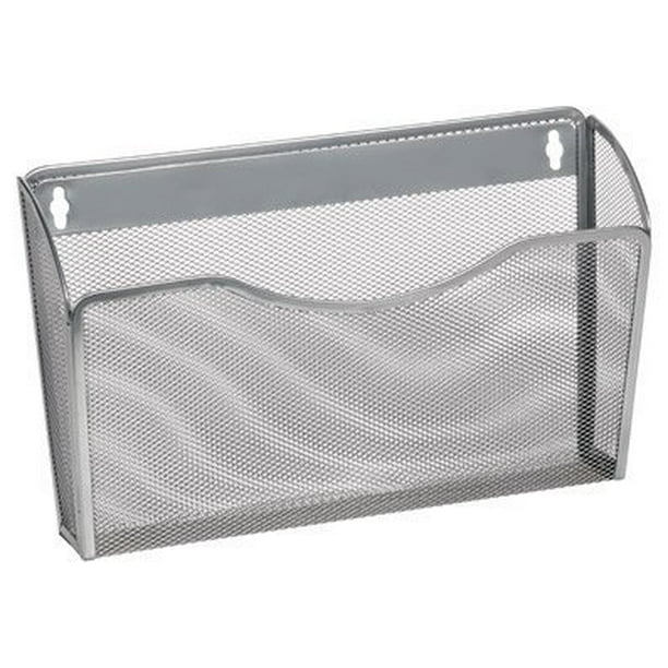 Ybm Home Single Pocket Office Mesh Wall Mount Hanging File Holder Organizer Vertical Rack Silver 13 1 In L 3 75 W 8 5 Com - Mesh Wall File Holder Ybm Home Single Pocket Office Mesh Wall Mount Hanging File Holder Organizer Vertical Rack Silver 13 1 In L 3 75 W 8 5 Com - Mesh Wall File Holder