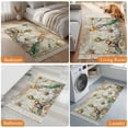 thumbnail image 4 of Kitchen Runner Rugs, Retro Watercolor Diasy Floral Bee 2'x3' Throw Rug with Tassels, Farm Flower Leaves on Wood Washable Soft Floor Carpet Runner for Hallway Bedroom Bathroom Laundry Room, 4 of 9