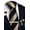 Black Gold, variant on Mens White Pink Striped Tie and Pocket Square Set Silk Necktie Handkerchief Cufflinks Tie Clip Business Formal