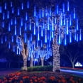 thumbnail image 2 of Guirnalda de luces LED para exteriores, lluvia de meteoritos, guirnalda de luces LED para calle, resistente al agua, para fiestas navideñas, decoraciones navideñas para jardín, 2 of 5