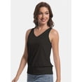 thumbnail image 6 of Women’s Summer V-Neck Tank Top - Lightweight Breathable, Loose Fit, Solid Color, 6 of 6