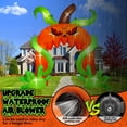 thumbnail image 3 of Kalolary 12FT Giant Halloween Pumpkin Arch Inflatable with LED Lights, Scary Blow-Up Decoration for Lawn, Garden, and Yard Holiday Party, 3 of 7