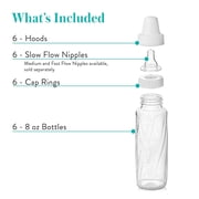 Evenflo Feeding Classic Glass Twist Bottles, 8 Ounce (Pack of 6)