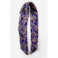 thumbnail image 2 of Bimba Blue Zebra Mix Pure Silk Printed Head Bandanas Summer Neck Wrap Scarf 40 x 80 Inches, 2 of 6