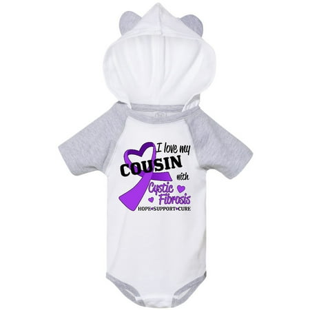

Inktastic I Love my Cousin with Cystic Fibrosis Hope Support Cure Gift Baby Boy or Baby Girl Bodysuit