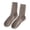 Brown, variant on Crew Socks for Women Knit Warm Winter Thick Mid Calf Casual, Womens Double Knit Winter Socks Boots Daily Wear, Ladies Warm Mid Calf Socks Cold Weather Casual Shoes Coffee by Baberdicy