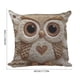 thumbnail image 3 of Funda de cojín con estampado animal | Cojín decorativo para sofá y salón | Funda de poliéster de 45 x 45 cm con diseño de bordado falso, 3 of 6