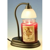 Aurora Black Candle Lamp Warmer and Courtneys 26 oz Candle - SPICED PUMPKIN