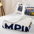 thumbnail image 4 of Erosebridal Rustic Camping Camper Bed Spread Queen,Mountain Adventure Theme Queen Coverlet Set For Boys Kids,3-Piece, 4 of 7