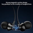 thumbnail image 4 of Outoloxit Wireless Neckband Earbuds Bluetooth 5.3 with Noise Cancellation, Heavy Bass, Digital Display, Magnetic Adsorption, 600mAh Battery, Support TF Card for Sports, Running, Gym, Travel, 4 of 6