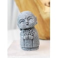 thumbnail image 4 of Feng Shui Zen Blissful Japanese Jizo Monk Holding Flowers Mini Figurine 3"Tall, 4 of 7